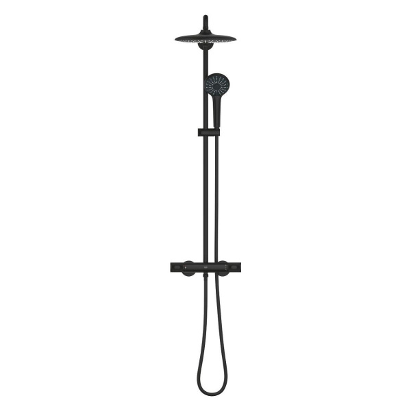 Душевая система с термостатом Grohe Euphoria 27615KF2 (черный матовый) Душевая система с термостатом Grohe Euphoria 27615KF2 (черный матовый)
