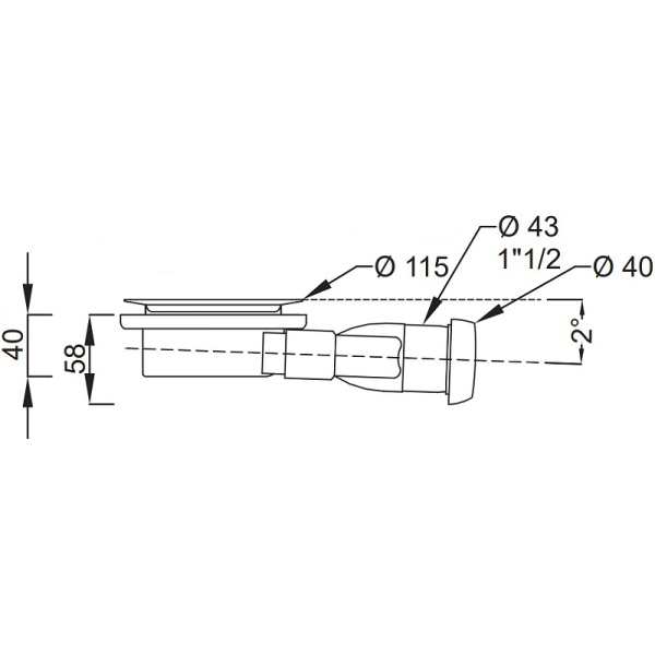 Сифон для поддона Jacob Delafon Flight Neus E9A1364-CP