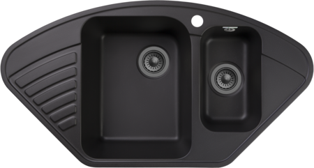 Кухонная мойка GranFest Quartz 14, 14 черный