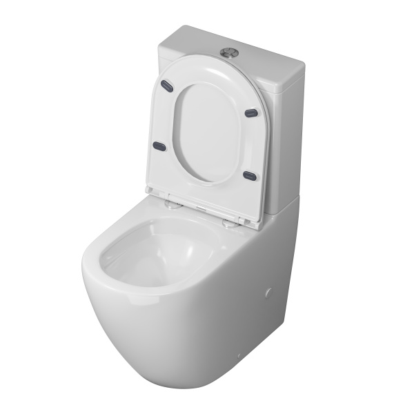 Унитаз напольный безободковый Grossman  GR-4407SQ с сиденьем микролифт