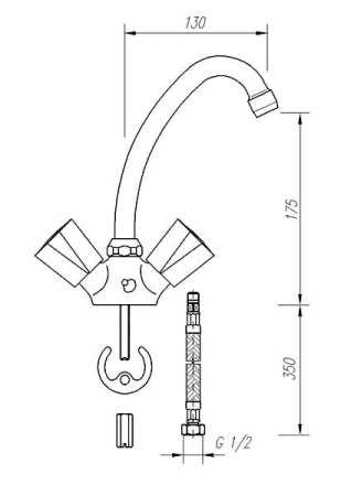 Смеситель для раковины Mofem  Nova 140-0021-03