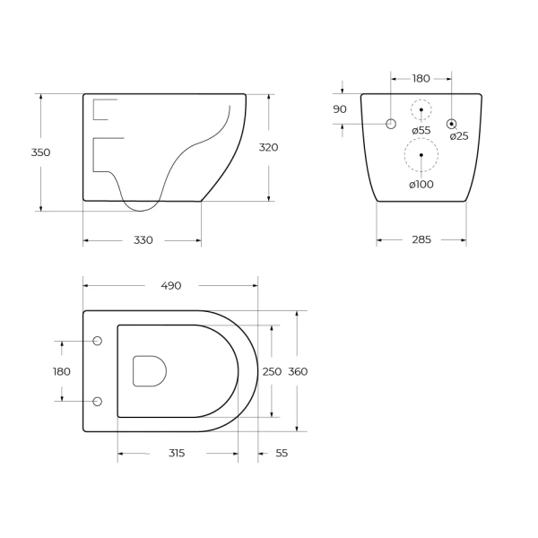 Унитаз подвесной BelBagno Uno BB5177CH-TOR/SC безободковый, торнадо, с сиденьем микролифт, белый