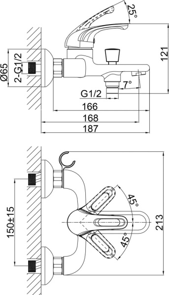 Комплект смесителей D&K Rhein Eucharius DA1370001SET