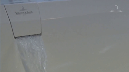 Ванна квариловая с ножками и сливом-переливом Villeroy & Boch Squaro Edge 12 170х75 UBQ170SQE2DV-01