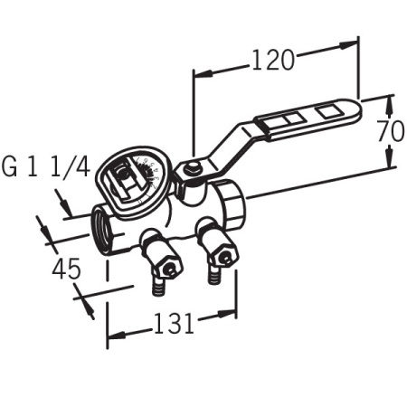 Магистральный регулирующий клапан DN32, G1¼.Oras 410232