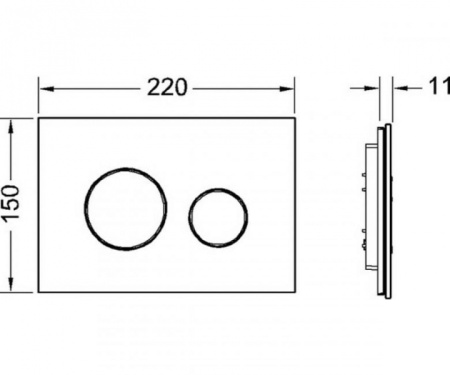Кнопка смыва TECE Loop 9240656