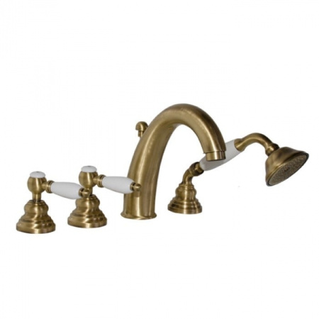 Смеситель на борт ванны Gattoni Vivaldi lever 1340013VObr
