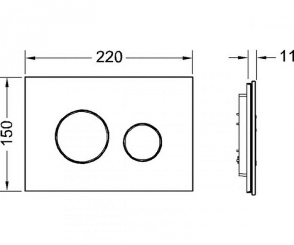 Кнопка смыва TECE Loop 9240656