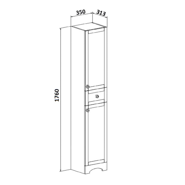 Пенал Runo правый  Мерида 35 (00-00000965)