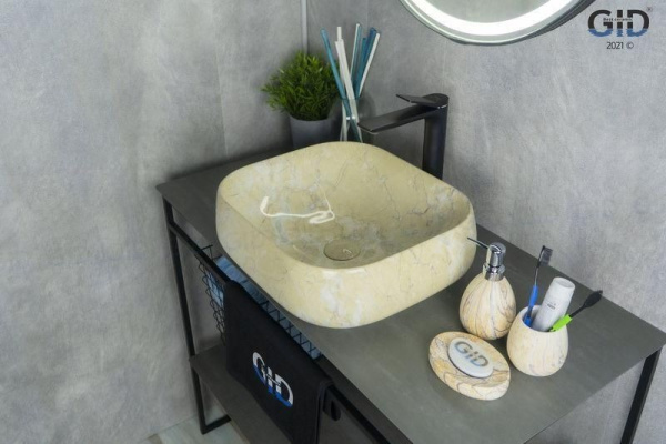 Раковина накладная (45х40) Gid Mnc188