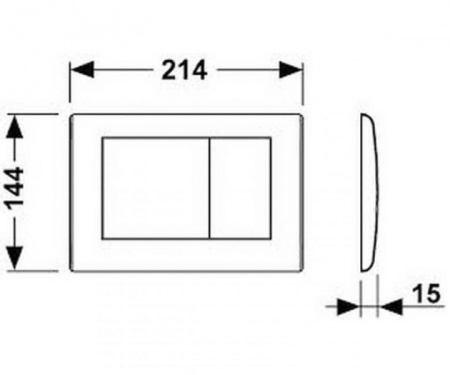 Кнопка смыва TECE Planus 9240365
