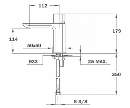 Смеситель для раковины Teka Formentera 623460200 хром глянец