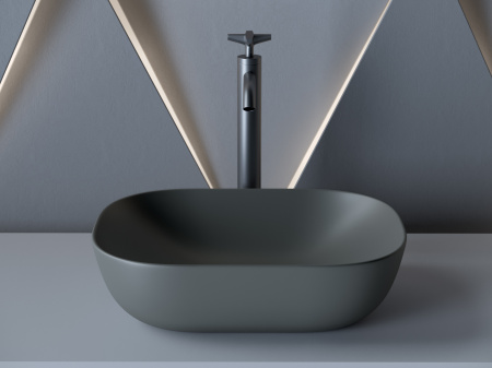 Раковина накладная (45,5х32,5) Ceramica Nova ELEMENT CN6009MDH