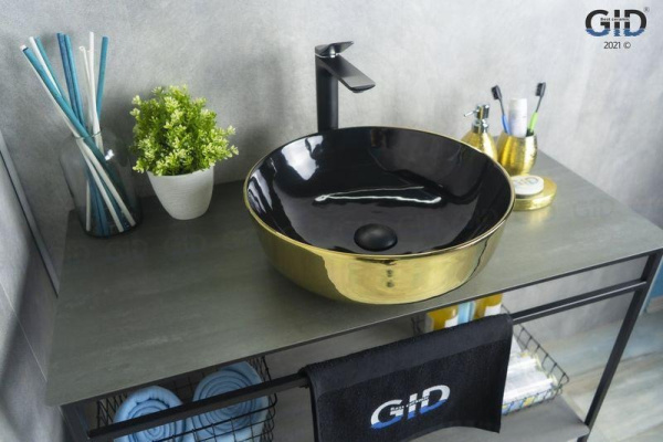 Раковина накладная (41,5х41,5) Gid Nc412