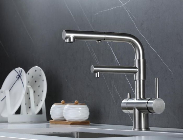 Смеситель для кухни (под фильтр) ZORG SZR-3216 INOX