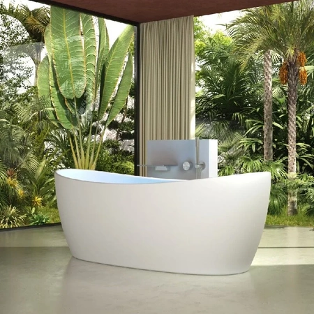 Ванна из искусственного камня (170х75) Vincea VBT-6S03MW белый