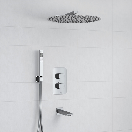 Душевая система с термостатом WasserKRAFT Thermo A178644, хром