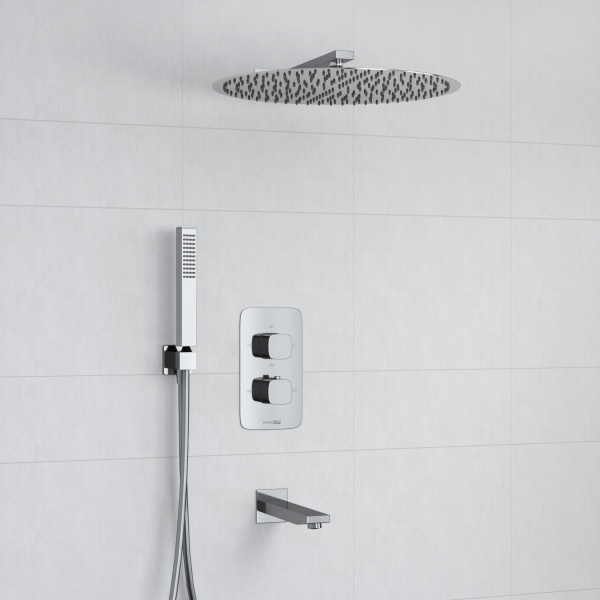 Душевая система с термостатом WasserKRAFT Thermo A178644, хром