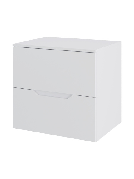 Тумба без раковины подвесная 60 столешница МДФ Orange Line Li-60TuwMDF матовый белый