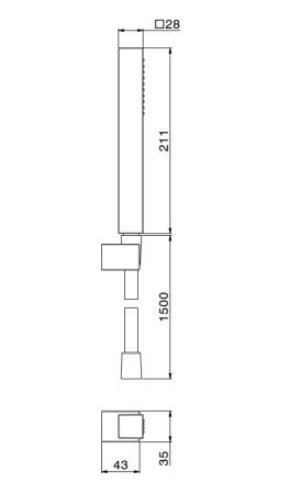 Душевой набор Kerama Marazzi Futura 858KM.01.093