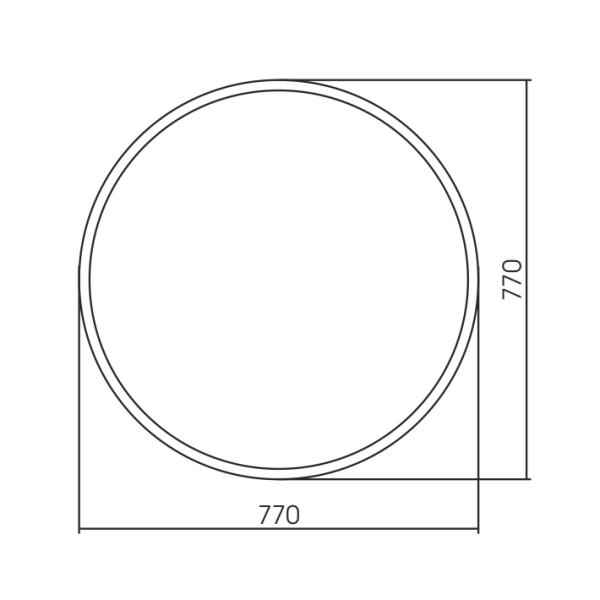 Зеркало (77х77) Silver Mirrors  Ренуар ФР-00002443