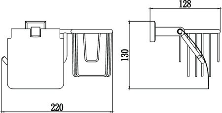 Держатель для туалетной бумаги и освежителя Savol 95 S-L09551