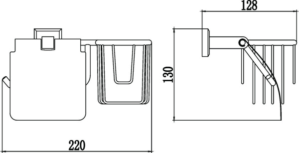 Держатель для туалетной бумаги и освежителя Savol 95 S-L09551
