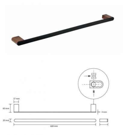 Полотенцедержатель 60см Bemeta Galla 108104040