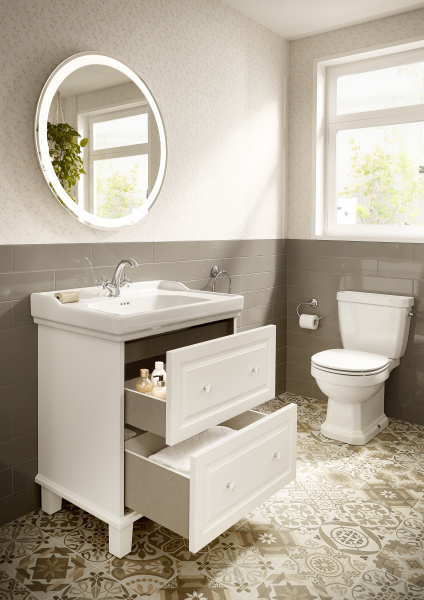 Тумба под раковину Roca Carmen 800 белый сатин 857135415