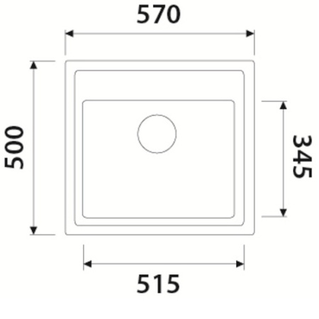 Кухонная мойка KAISER KGM-5750 гранит (KGM-5750-W)