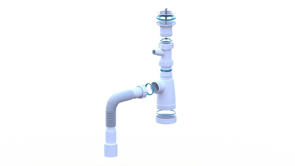 Сифон для раковины Santek универсальный 1WH501787