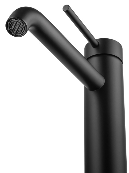 Смеситель для раковины высокий WONZON & WOGHAND STICK, черный матовый WW-88239017-MB