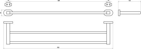 Полотенцедержатель Ravak Chrome CR 320 X07P193