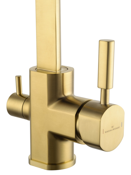 Смеситель для кухни c подключением фильтра WONZON & WOGHAND, брашированное золото WW-88458003-BG Смеситель для кухни c подключением фильтра WONZON & WOGHAND, брашированное золото WW-88458003-BG