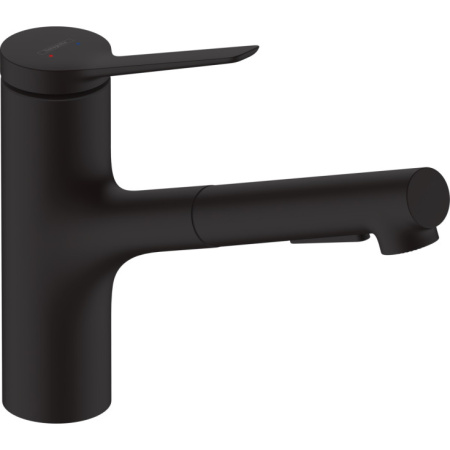  Смеситель для кухни Hansgrohe Zesis M33 sBox lite 74803800, черный матовый
