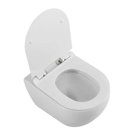 Унитаз подвесной безободковый CEZARES STYLUS CZR-513-TH-R/CZR-076-SC микролифт