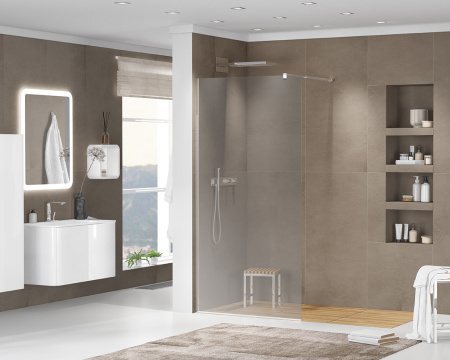Душевая перегородка 100 см CEZARES LIBERTA LIBERTA-L-1-100-GR-Cr