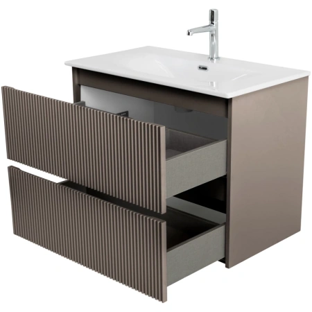 Тумба под раковину 80 BelBagno Uno UNO-MINI-800-2C-SO-СO бежевый матовый, без раковины