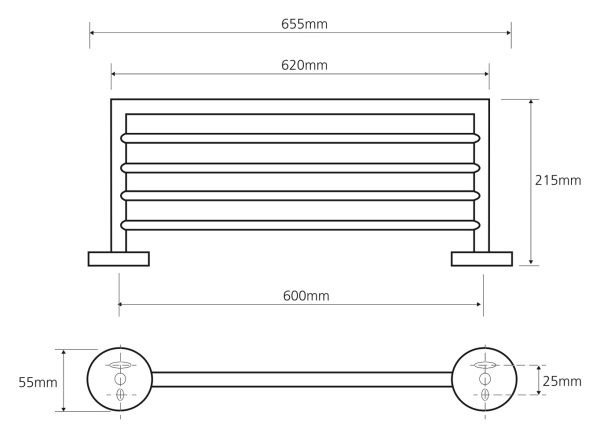 Полочка для полотенец Bemeta Omega 104205082