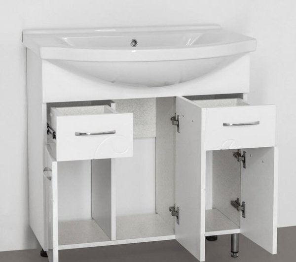 Тумба под раковину напольная Style Line Эко Фьюжн 80 ЛС-00000076 белый