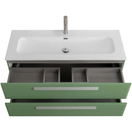 Тумба под раковину Cezares ECO-CER-N-1200-2C-SO-PS-P Фисташковый софт без ручек