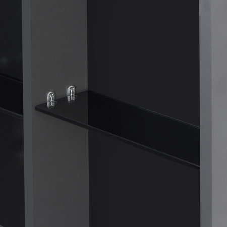 Зеркальный шкаф Aquaton Сохо 60 графит правый 1A258302AJA0R