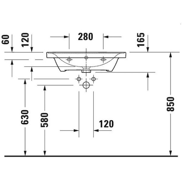 Раковина Duravit D-Neo 65 2367650000