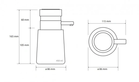 Диспенсер жидкого мыла Bemeta Hotel 107109240
