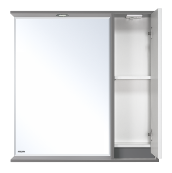 Зеркальный шкаф (78х80) Brevita Balaton 80 правый  BAL-04080-01-01П