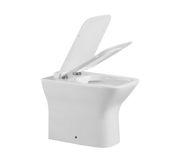 Унитаз приставной Agger AT02200 безободковый, сиденье с микролифтом