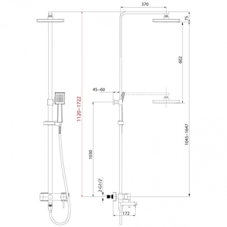 Душевая стойка Lemark Tropic (LM7004C)