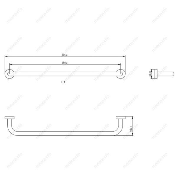 Держатель для полотенца Melana  MLN-866001