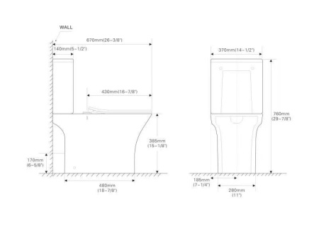 Унитаз напольный безободковый SantiLine SL-5022