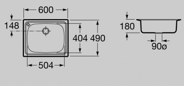 Кухонная мойка Roca P 876610605